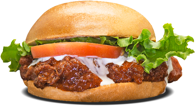 Buffalo rooster Farm Burger